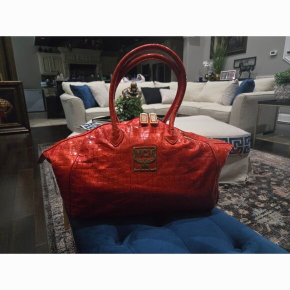 EUC Authentic Rare MCM Satchel - Picture 1 of 15